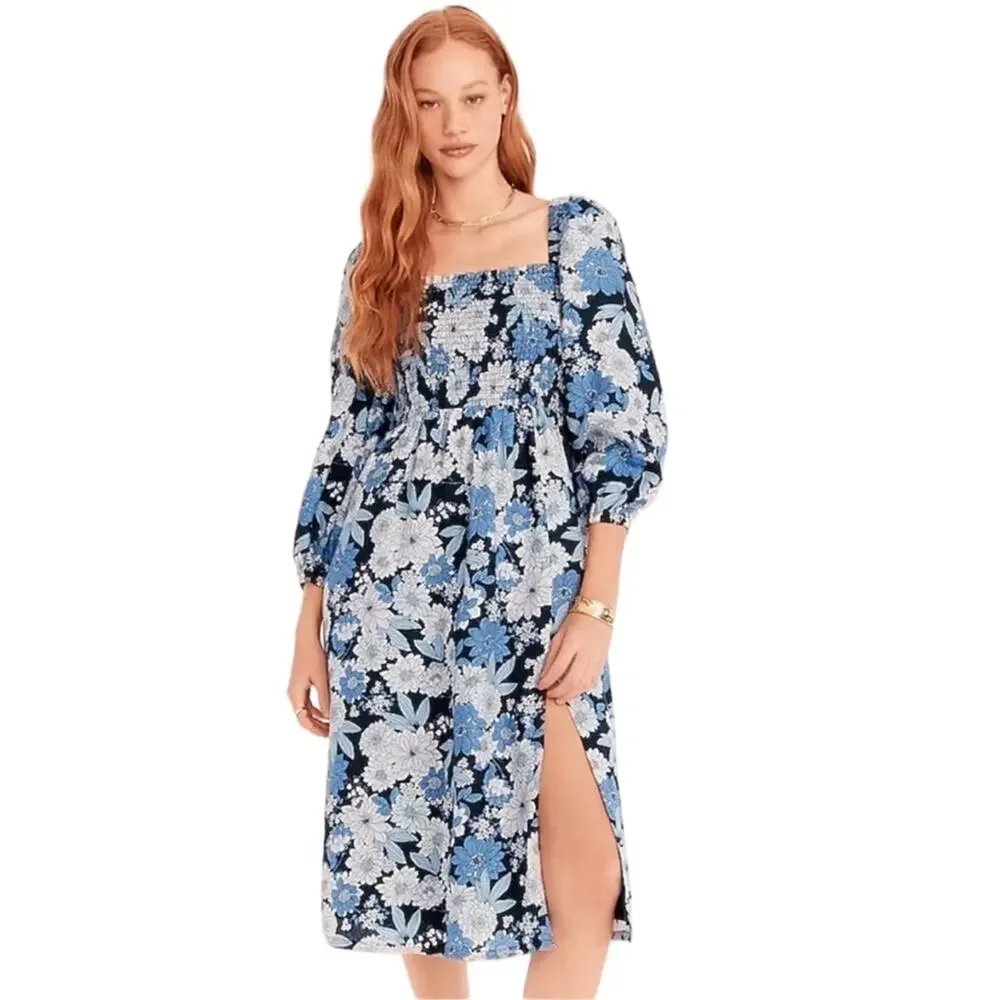 J. Crew Linen Daydream Dress in Zinnia Floral M